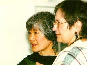 Mira Nakashima and Irene Goldman just after the ceremony.