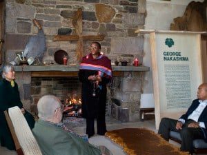 Naomi Tutu speaking about Peace to a rapt audience.