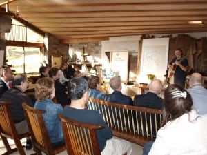 Audience listening to the music of Tim Farrell