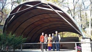 Pool House with Mira Nakashima’s husband Jon Yarnall, Foundation Board member 