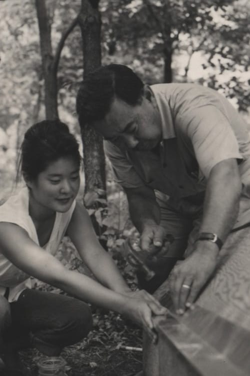 Mira and George working on a Pool House Prototype
